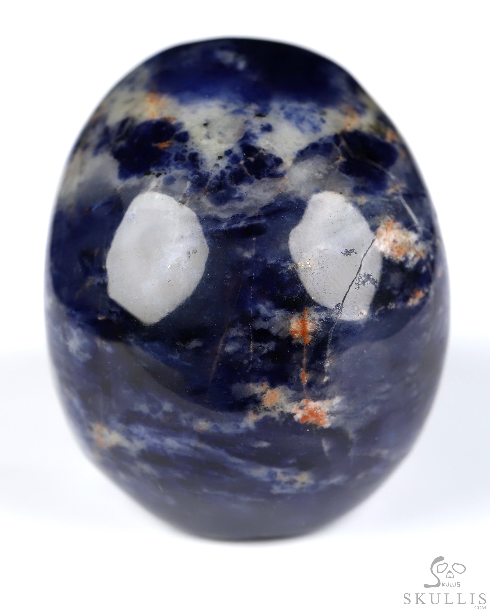2.0" Sodalite Hand Carved Crystal Skull, Realistic, Crystal Healing 2.0" Sodalite Hand Carved Crystal Skull, Realistic, Crystal Healing