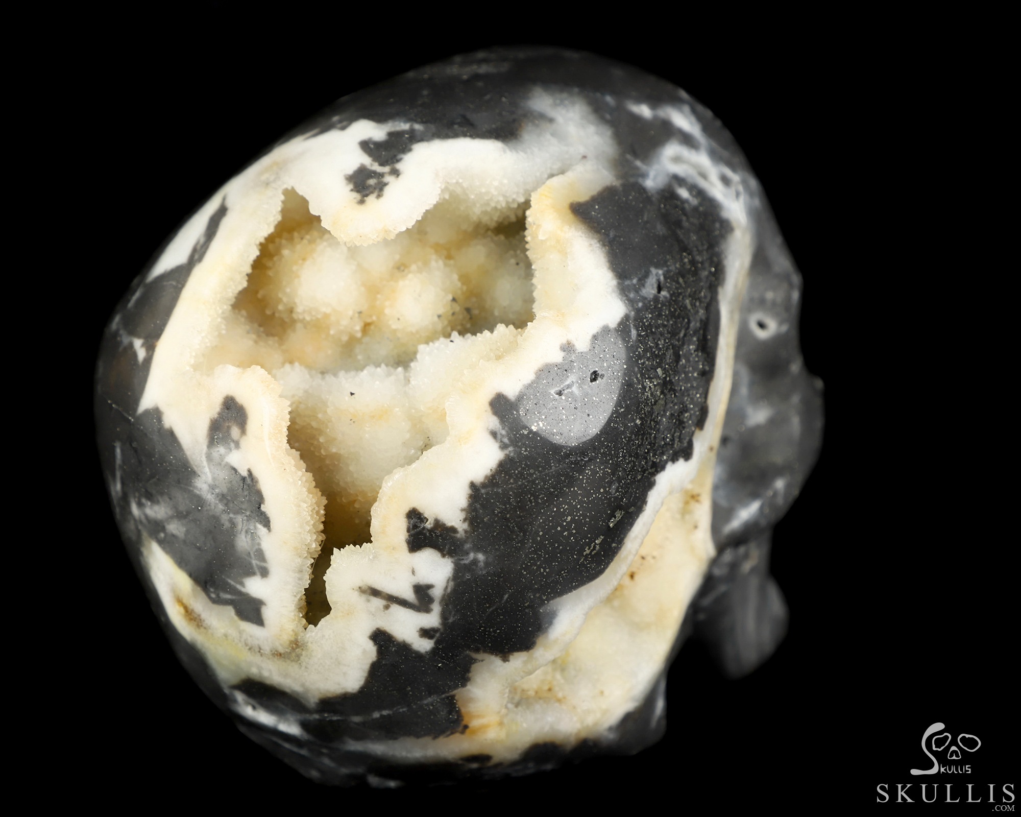 5.1" Sphalerite Hand Carved Crystal Skull, Super Realistic, Crystal Healing 5.1" Sphalerite Hand Carved Crystal Skull, Super Realistic, Crystal Healing