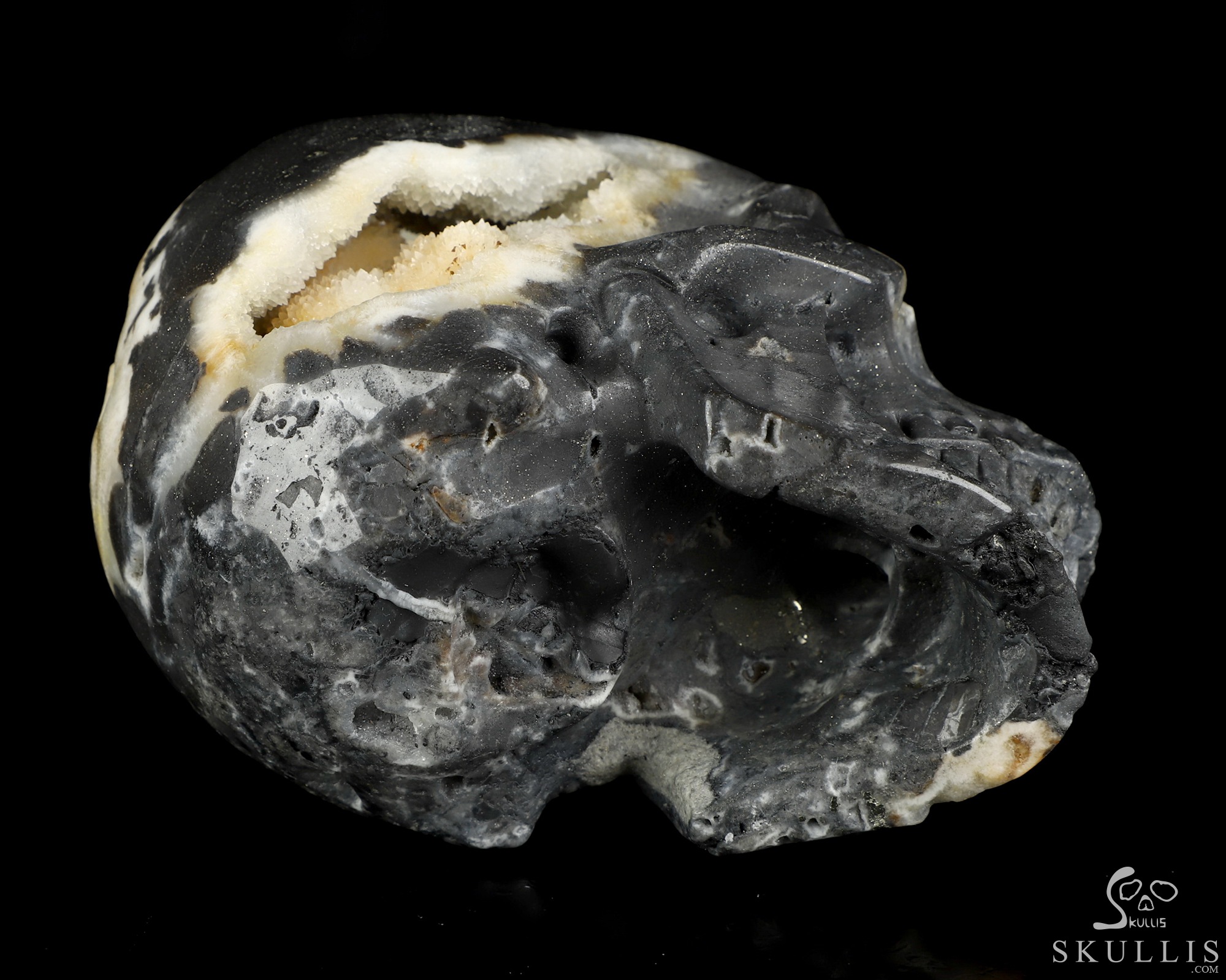 5.1" Sphalerite Hand Carved Crystal Skull, Super Realistic, Crystal Healing 5.1" Sphalerite Hand Carved Crystal Skull, Super Realistic, Crystal Healing