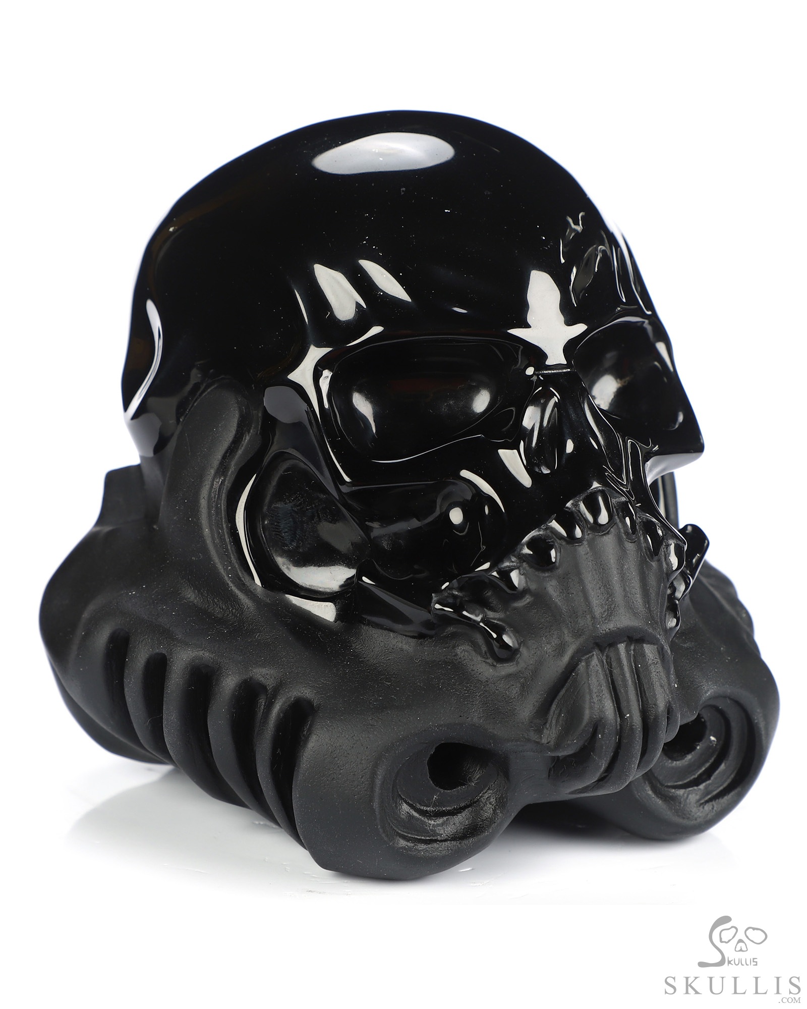 Storm Troopers - 5.0" Black Obsidian Hand Carved Crystal Skull Fine Art Sculpture, Crystal Healing Storm Troopers - 5.0" Black Obsidian Hand Carved Crystal Skull Fine Art Sculpture, Crystal Healing