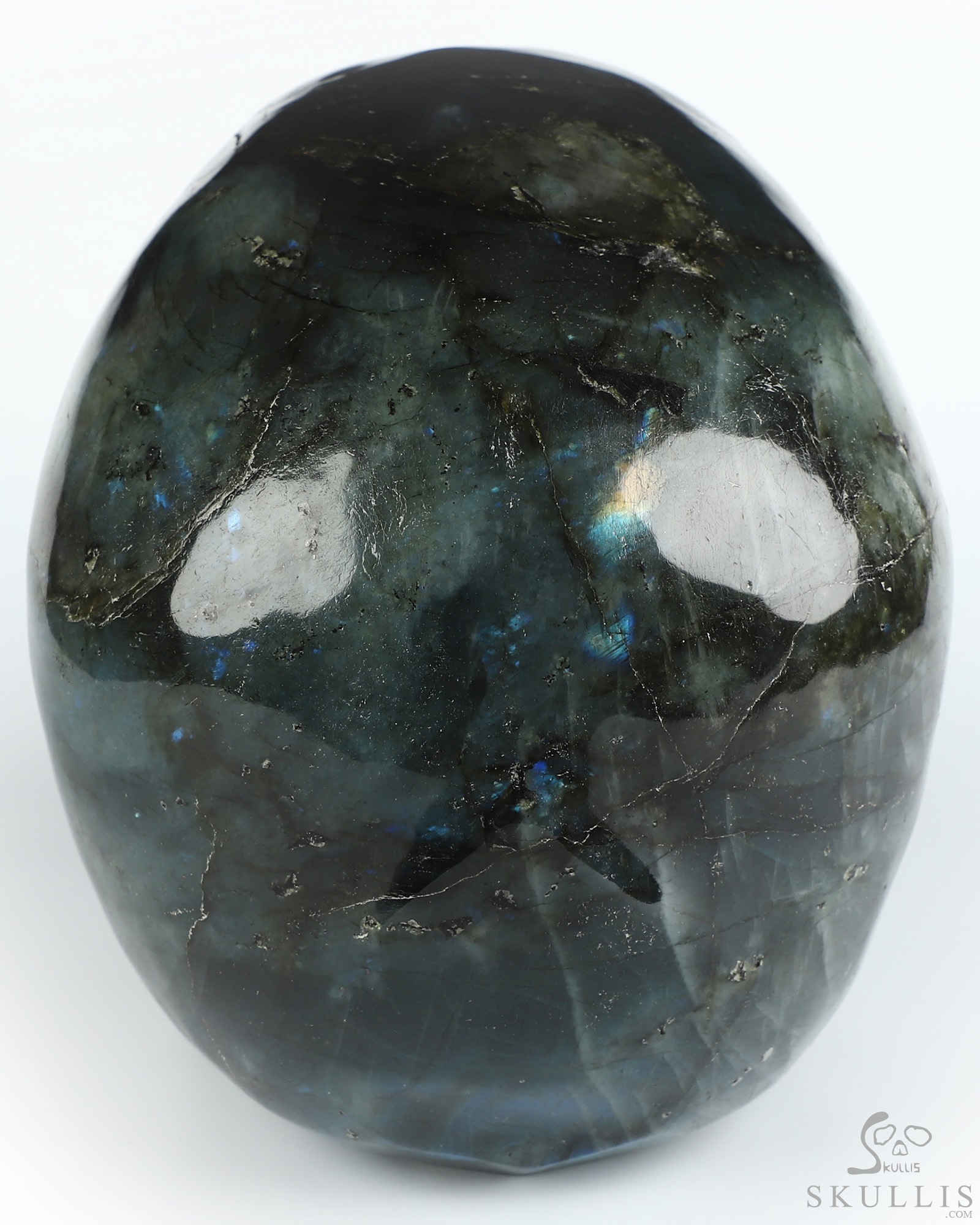 Lifesized 8.1" Labradorite Hand Carved Crystal Skull, Super Realistic, Crystal Healing Lifesized 8.1" Labradorite Hand Carved Crystal Skull, Super Realistic, Crystal Healing