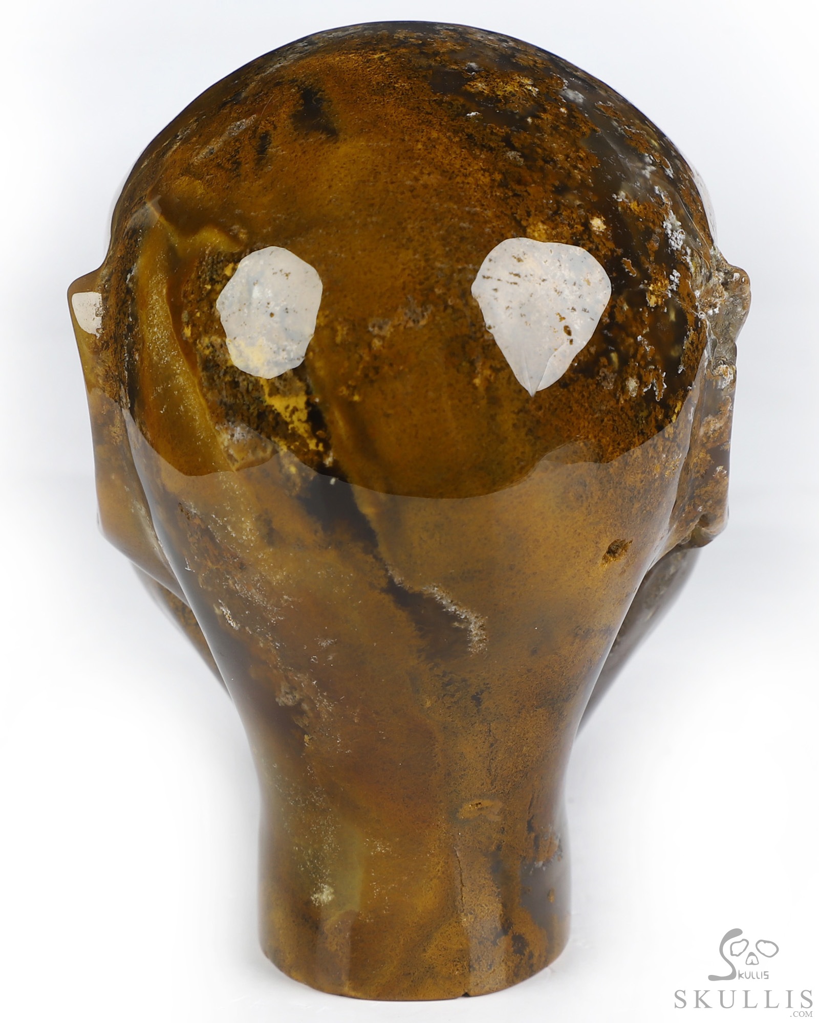 3.3" Moss Agate Hand Carved Fairy Elf Alien Crystal Skull Companion Sculpture, Crystal Healing 3.3" Moss Agate Hand Carved Fairy Elf Alien Crystal Skull Companion Sculpture, Crystal Healing