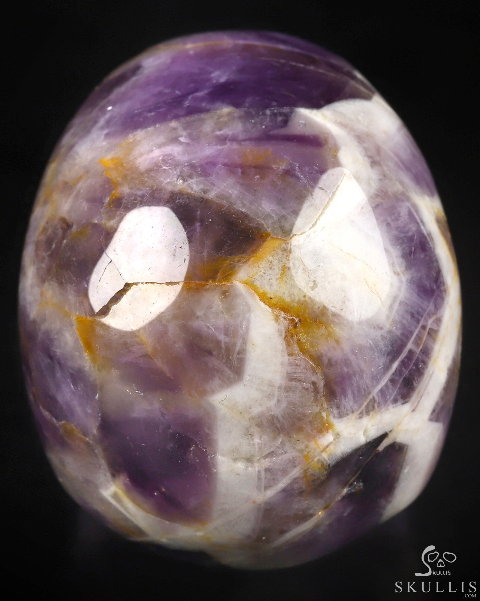 2.0" Dream Chevron Amethyst Hand Carved Crystal Skull, Realistic, Crystal Healing 2.0" Dream Chevron Amethyst Hand Carved Crystal Skull, Realistic, Crystal Healing