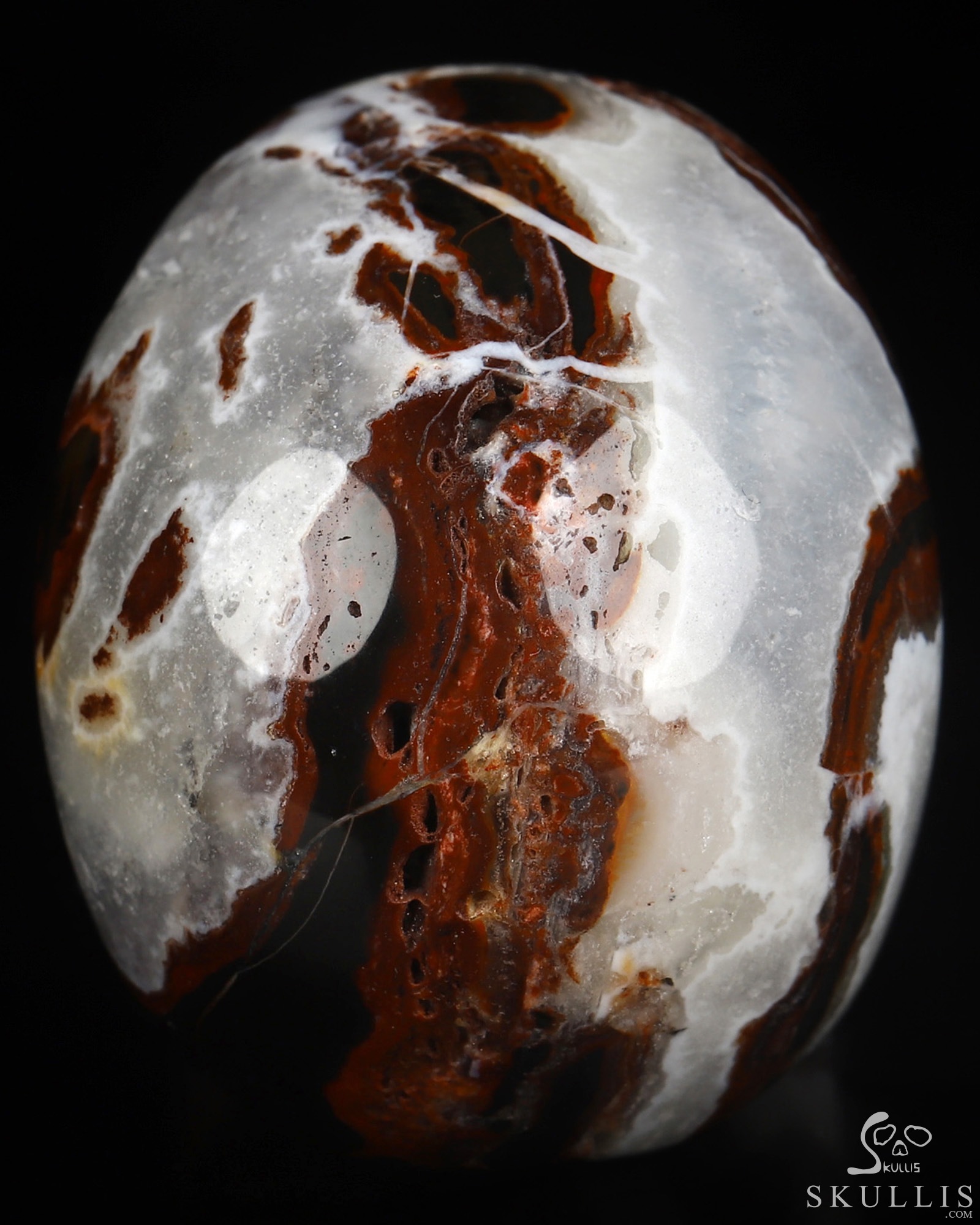 2.0" Black Zebra Agate Hand Carved Crystal Skull, Realistic, Crystal Healing 2.0" Black Zebra Agate Hand Carved Crystal Skull, Realistic, Crystal Healing