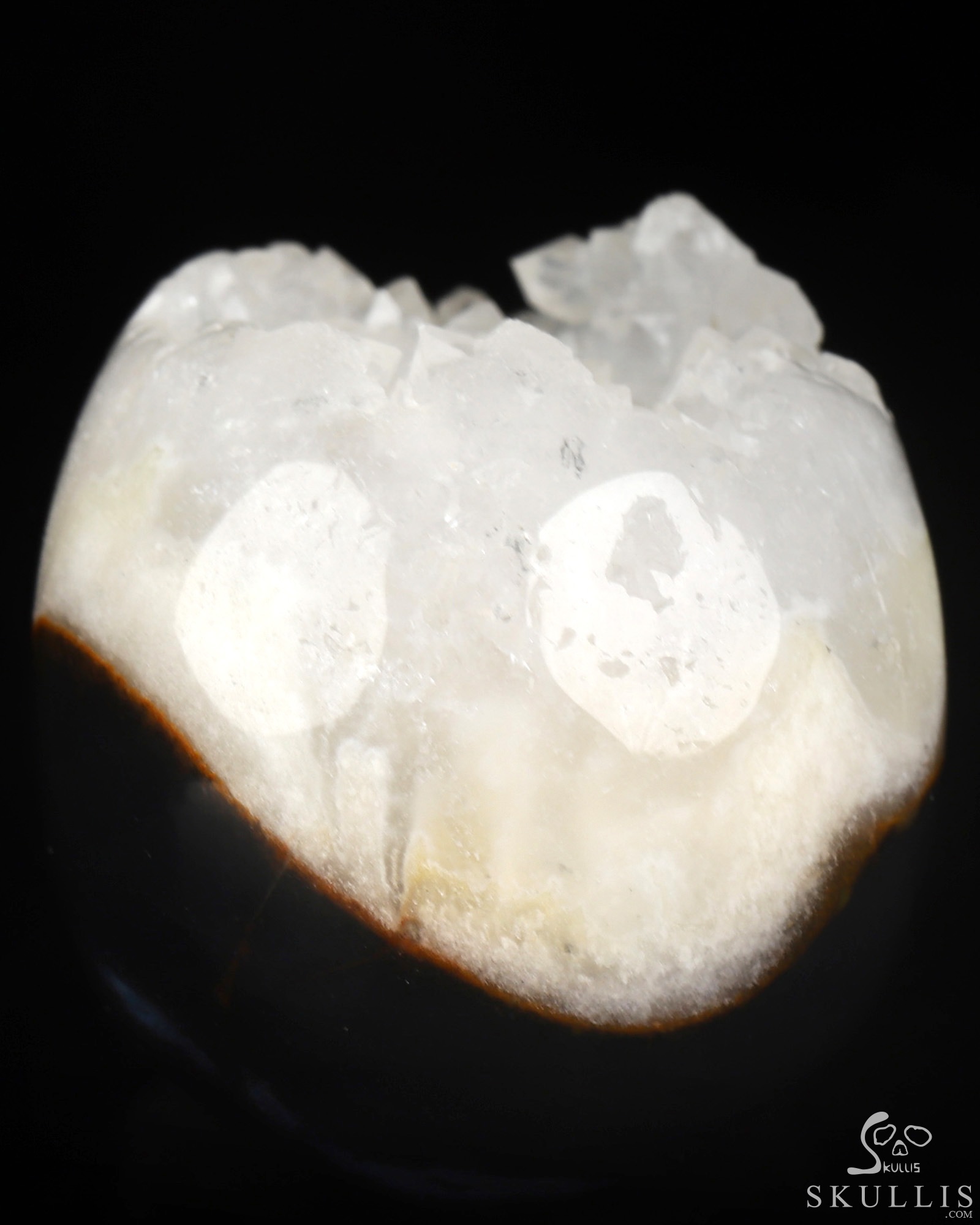2.0" Black Zebra Agate Geode Hand Carved Crystal Skull, Realistic, Crystal Healing 2.0" Black Zebra Agate Geode Hand Carved Crystal Skull, Realistic, Crystal Healing