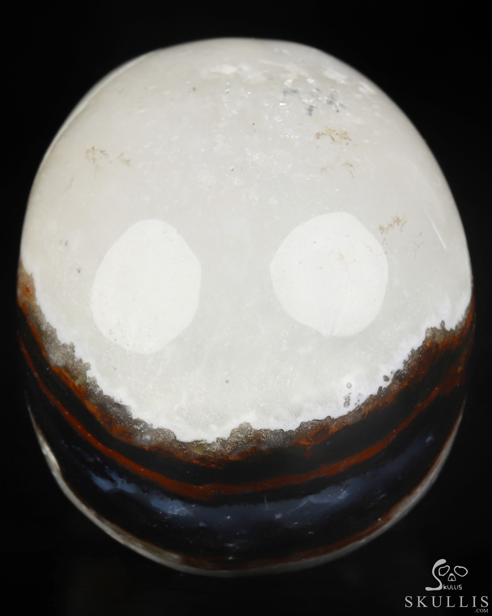 2.0" Black Zebra Agate Hand Carved Crystal Skull, Realistic, Crystal Healing 2.0" Black Zebra Agate Hand Carved Crystal Skull, Realistic, Crystal Healing