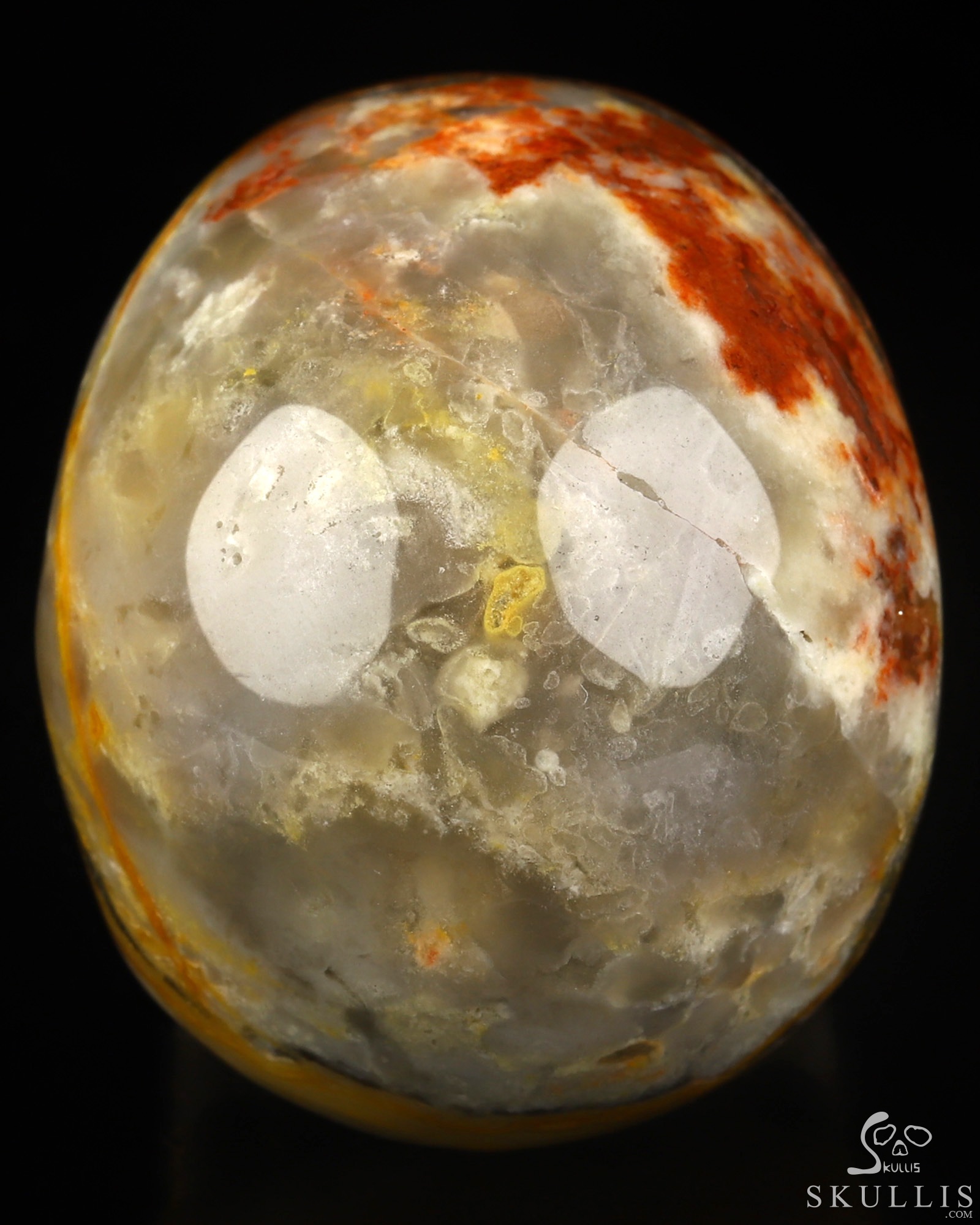 2.0" Crazy Lace Agate Hand Carved Crystal Skull, Realistic, Crystal Healing 2.0" Crazy Lace Agate Hand Carved Crystal Skull, Realistic, Crystal Healing