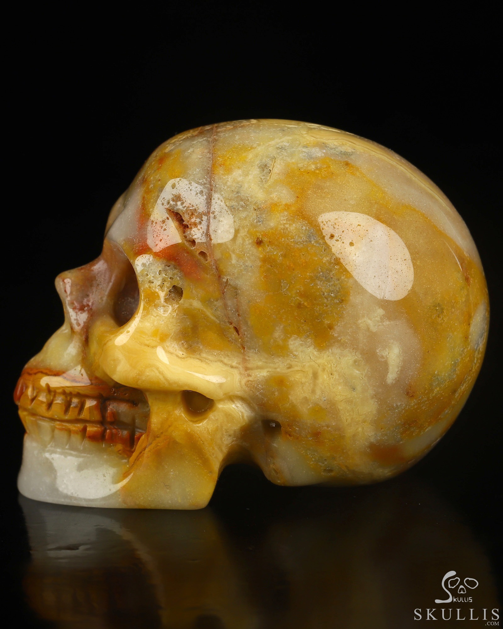 1.9" Crazy Lace Agate Hand Carved Crystal Skull, Realistic, Crystal Healing 1.9" Crazy Lace Agate Hand Carved Crystal Skull, Realistic, Crystal Healing
