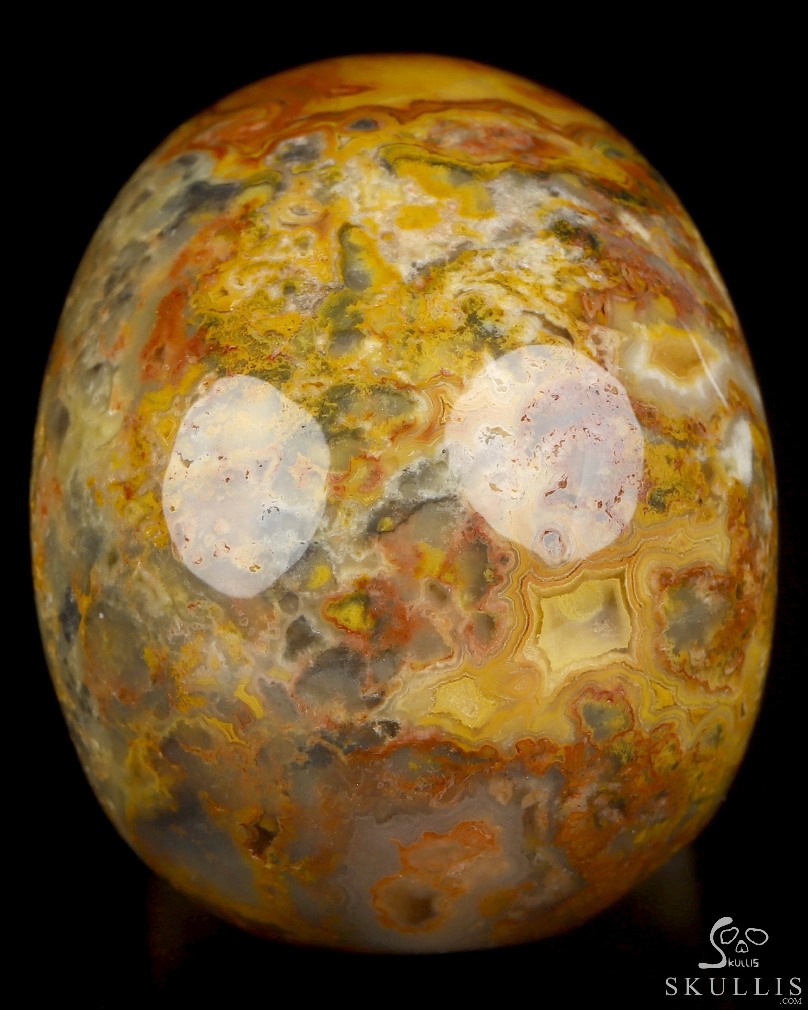 2.0" Crazy Lace Agate Hand Carved Crystal Skull, Realistic, Crystal Healing 2.0" Crazy Lace Agate Hand Carved Crystal Skull, Realistic, Crystal Healing