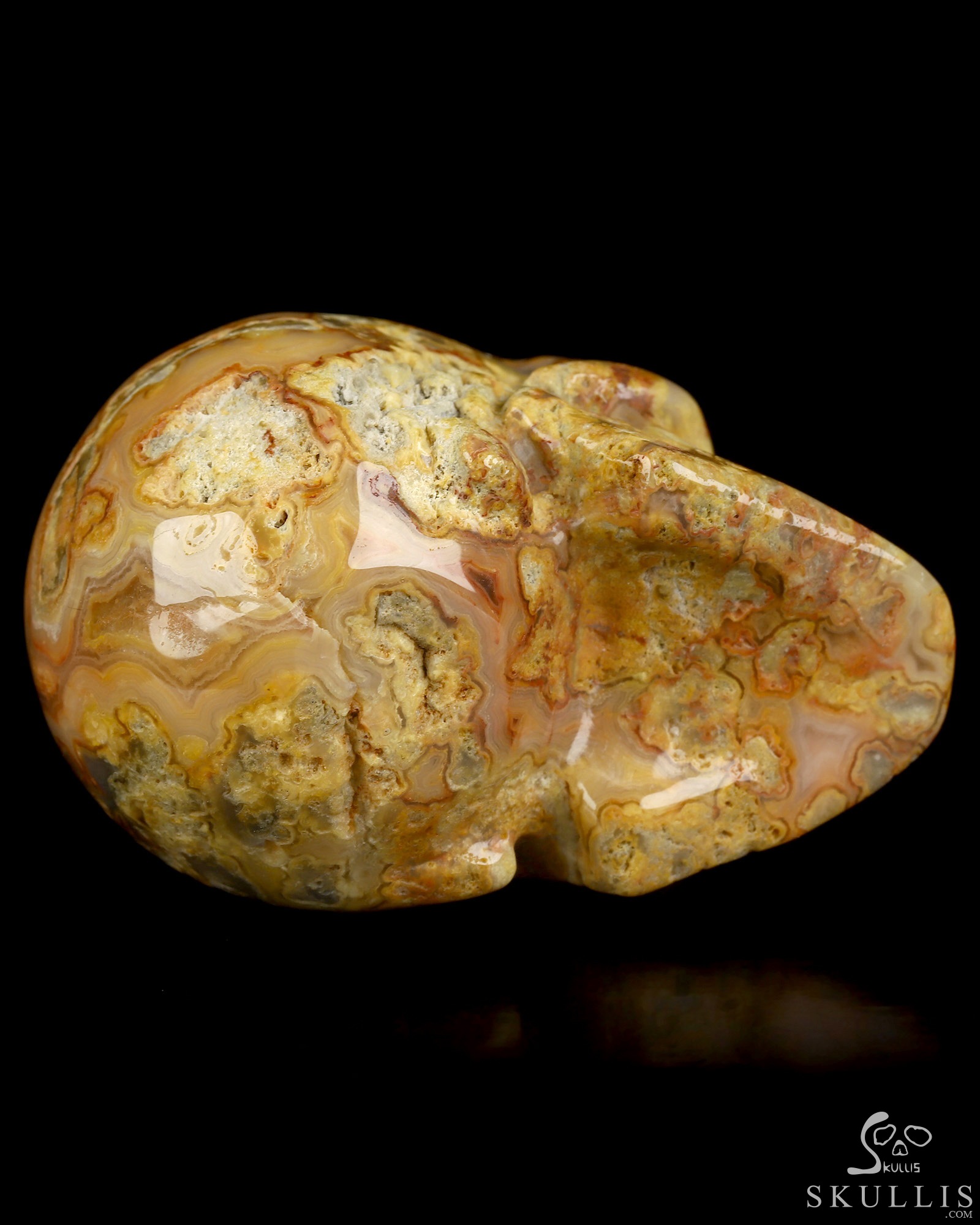 2.0" Crazy Lace Agate Hand Carved Crystal Skull, Realistic, Crystal Healing 2.0" Crazy Lace Agate Hand Carved Crystal Skull, Realistic, Crystal Healing