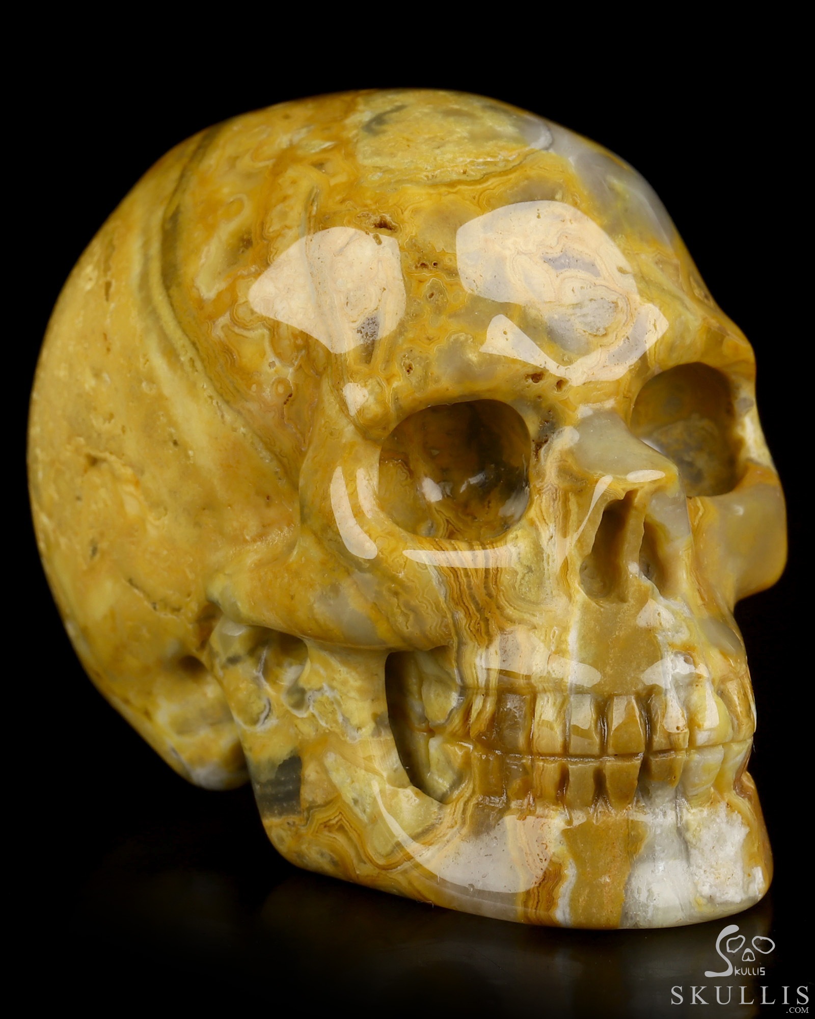 2.0" Crazy Lace Agate Hand Carved Crystal Skull, Realistic, Crystal Healing 2.0" Crazy Lace Agate Hand Carved Crystal Skull, Realistic, Crystal Healing