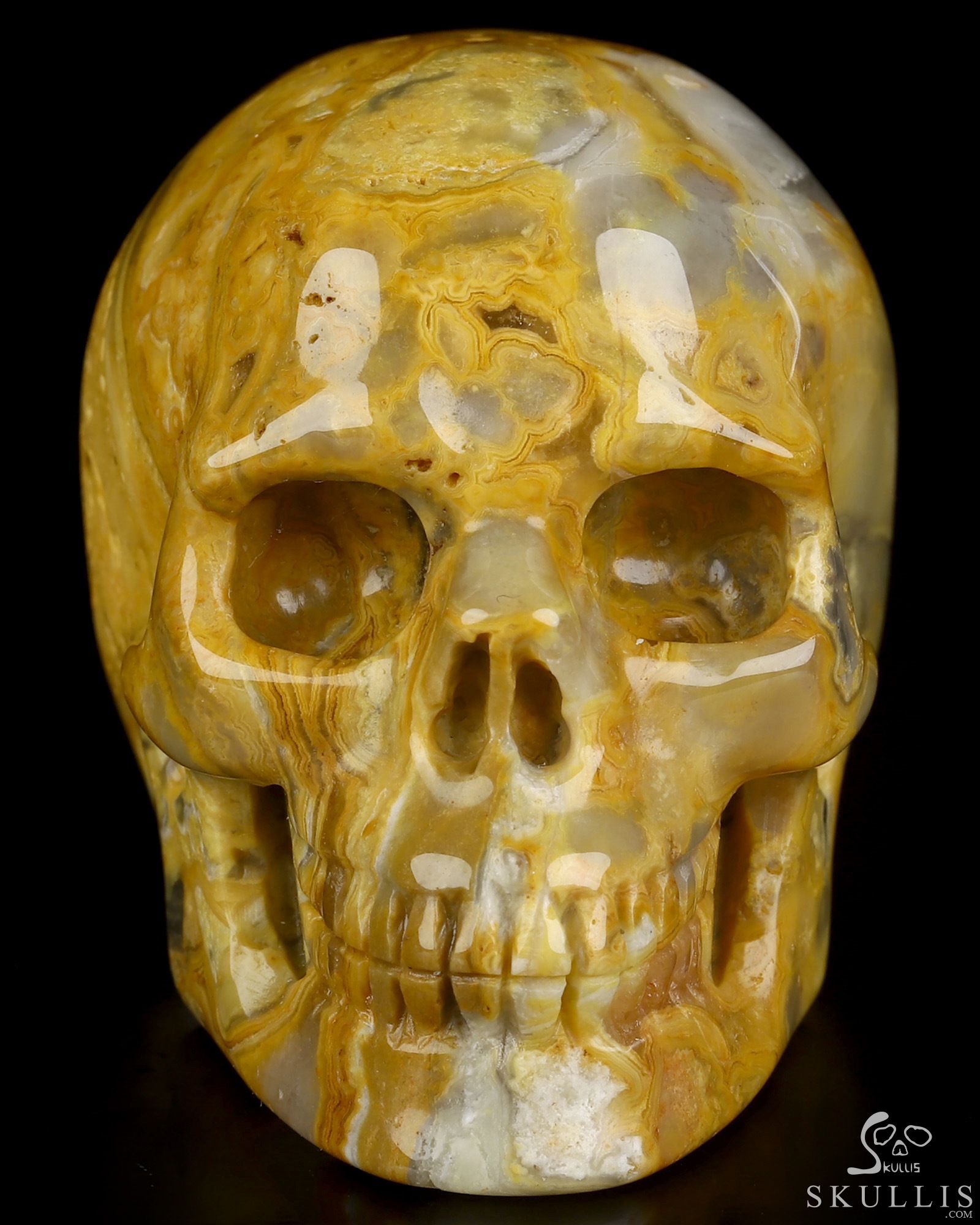 2.0" Crazy Lace Agate Hand Carved Crystal Skull, Realistic, Crystal Healing 2.0" Crazy Lace Agate Hand Carved Crystal Skull, Realistic, Crystal Healing