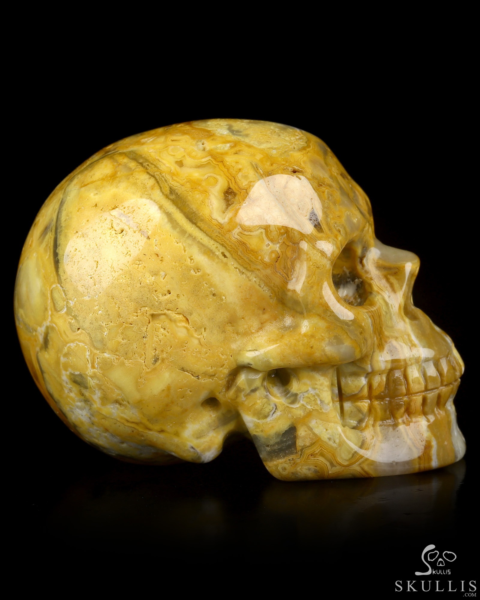 2.0" Crazy Lace Agate Hand Carved Crystal Skull, Realistic, Crystal Healing 2.0" Crazy Lace Agate Hand Carved Crystal Skull, Realistic, Crystal Healing