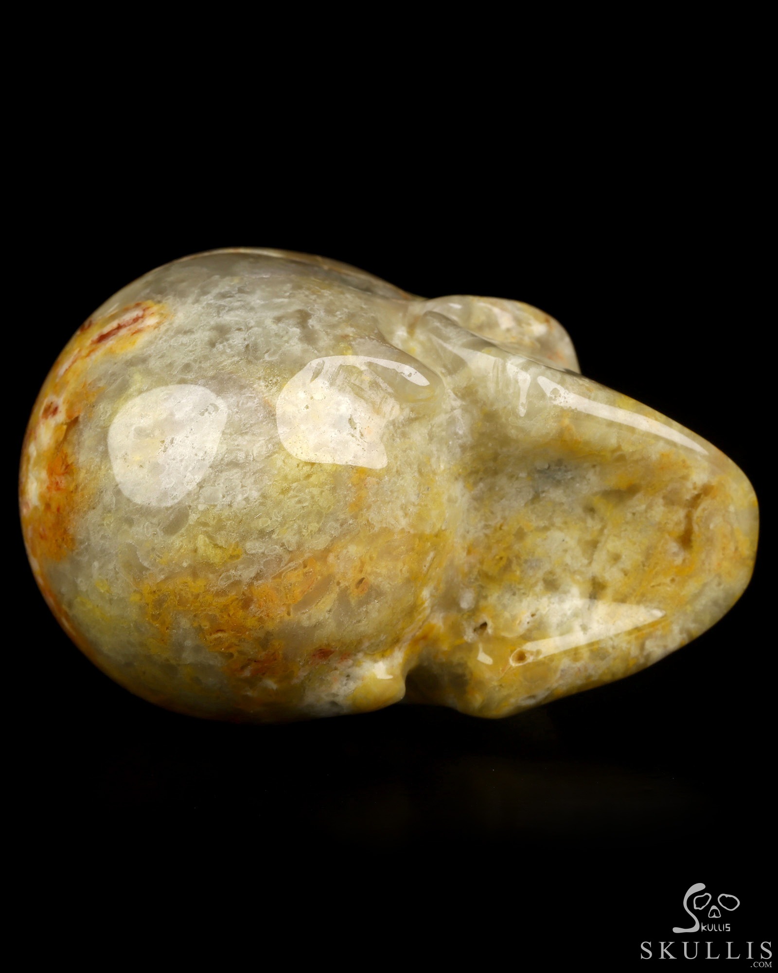 2.0" Crazy Lace Agate Hand Carved Crystal Skull, Realistic, Crystal Healing 2.0" Crazy Lace Agate Hand Carved Crystal Skull, Realistic, Crystal Healing