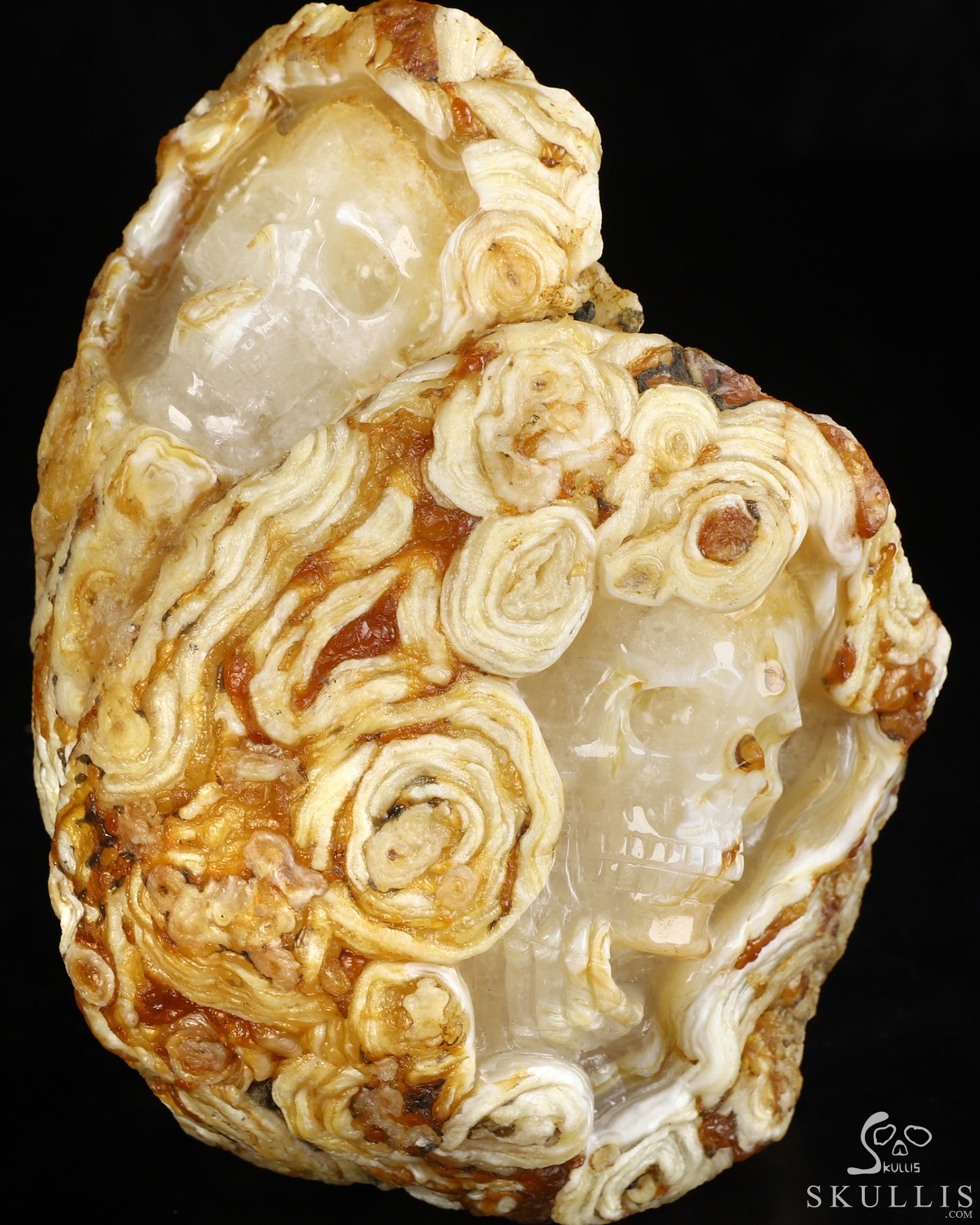 6.6" Agate Hand Carved Crystal Skull Fine Art Sculpture, Crystal Healing 6.6" Agate Hand Carved Crystal Skull Fine Art Sculpture, Crystal Healing