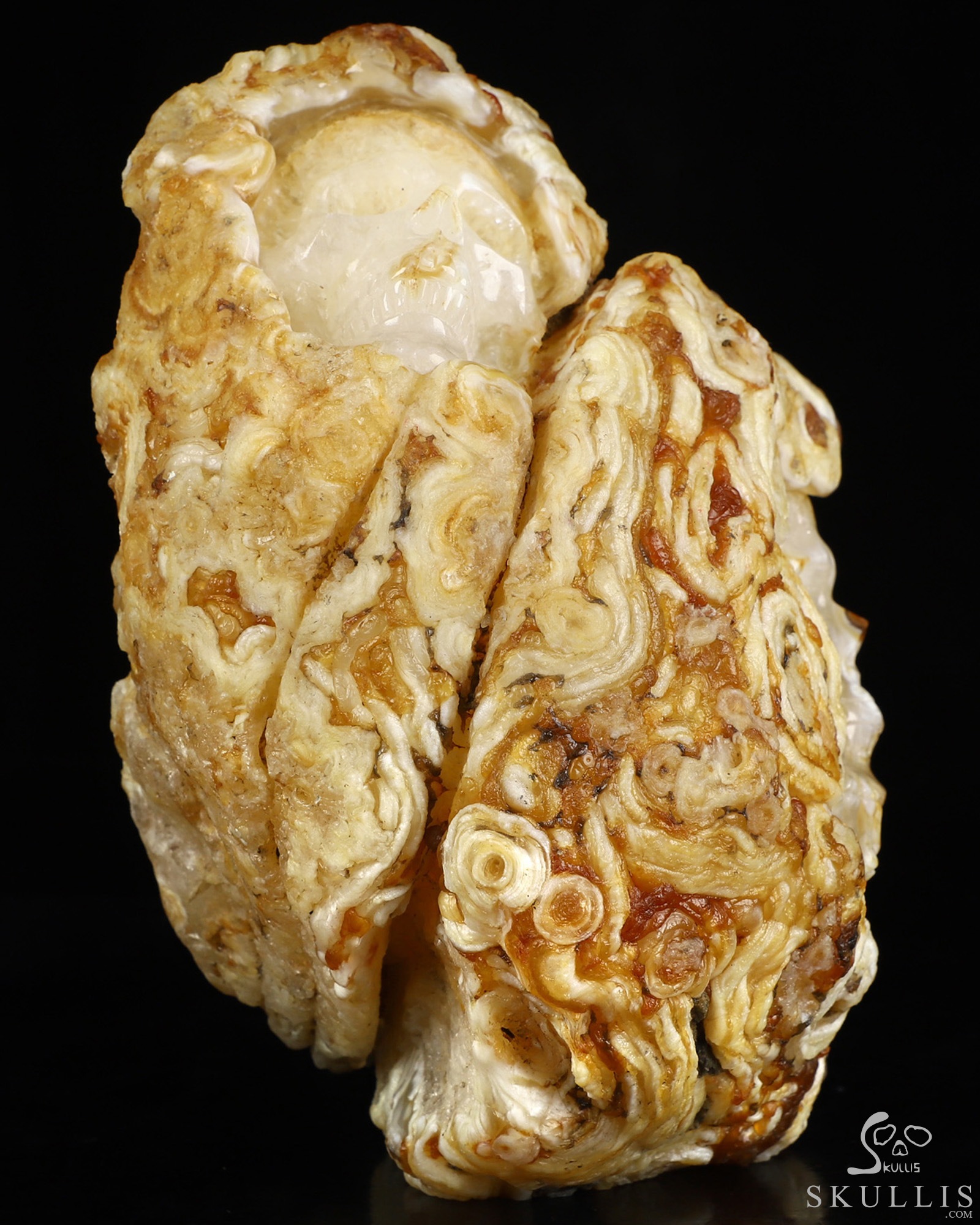 6.6" Agate Hand Carved Crystal Skull Fine Art Sculpture, Crystal Healing 6.6" Agate Hand Carved Crystal Skull Fine Art Sculpture, Crystal Healing