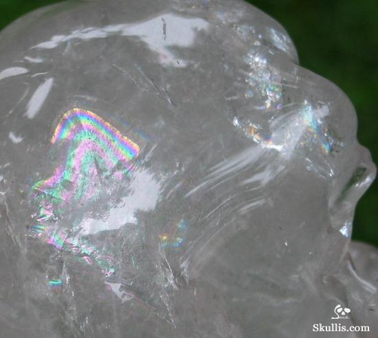 5.2" Quartz Rock Crystal Carved Crystal Skull, Detachable 5.2" Quartz Rock Crystal Carved Crystal Skull, Detachable