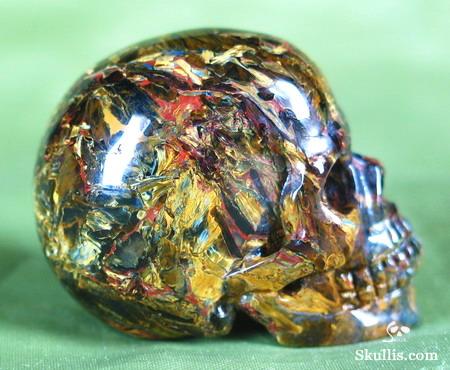 UNUSUAL!!! Top Quality! 1.6" Pietersite/Petersite Carved Crystal Skull Realistic UNUSUAL!!! Top Quality! 1.6" Pietersite/Petersite Carved Crystal Skull Realistic