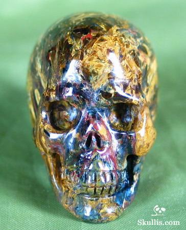 UNUSUAL!!! Top Quality! 1.6" Pietersite/Petersite Carved Crystal Skull Realistic UNUSUAL!!! Top Quality! 1.6" Pietersite/Petersite Carved Crystal Skull Realistic