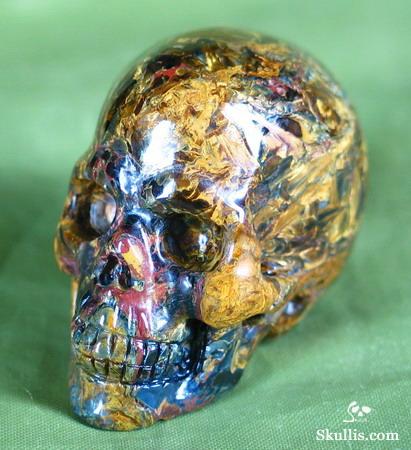 UNUSUAL!!! Top Quality! 1.6" Pietersite/Petersite Carved Crystal Skull Realistic UNUSUAL!!! Top Quality! 1.6" Pietersite/Petersite Carved Crystal Skull Realistic