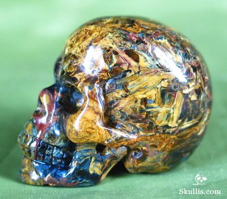 UNUSUAL!!! Top Quality! 1.6" Pietersite/Petersite Carved Crystal Skull Realistic UNUSUAL!!! Top Quality! 1.6" Pietersite/Petersite Carved Crystal Skull Realistic