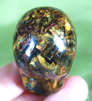 UNUSUAL!!! Top Quality! 1.6" Pietersite/Petersite Carved Crystal Skull Realistic UNUSUAL!!! Top Quality! 1.6" Pietersite/Petersite Carved Crystal Skull Realistic