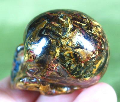 UNUSUAL!!! Top Quality! 1.6" Pietersite/Petersite Carved Crystal Skull Realistic UNUSUAL!!! Top Quality! 1.6" Pietersite/Petersite Carved Crystal Skull Realistic