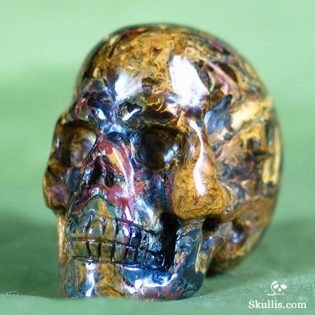 UNUSUAL!!! Top Quality! 1.6" Pietersite/Petersite Carved Crystal Skull Realistic UNUSUAL!!! Top Quality! 1.6" Pietersite/Petersite Carved Crystal Skull Realistic