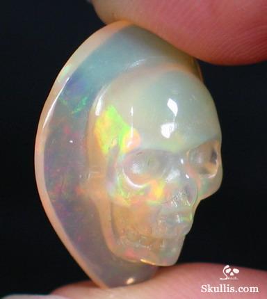 9.0ct African Crystal Opal Carved Crystal Skull Carving Skullis Gemstone Crystal Skulls