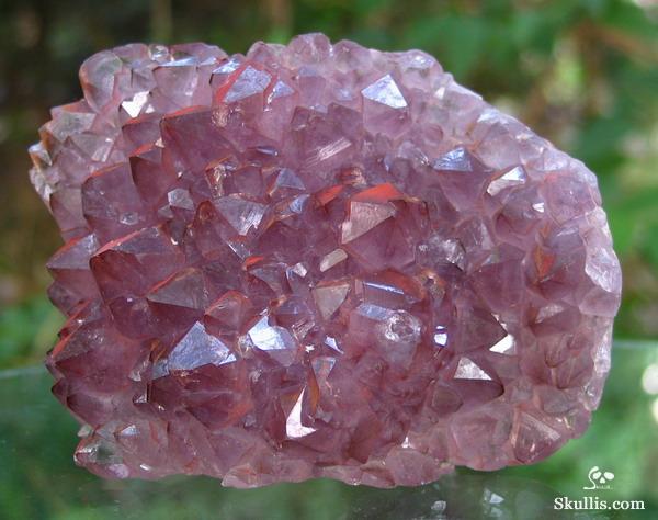 5.0" Amethyst Druse/Druze Carved Crystal Skull, Quartz 5.0" Amethyst Druse/Druze Carved Crystal Skull, Quartz