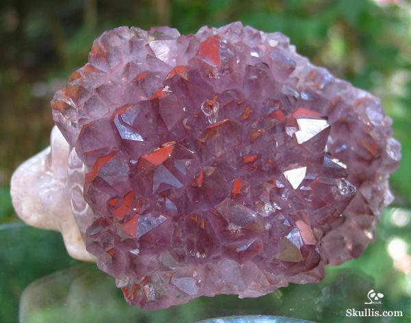 5.0" Amethyst Druse/Druze Carved Crystal Skull, Quartz 5.0" Amethyst Druse/Druze Carved Crystal Skull, Quartz