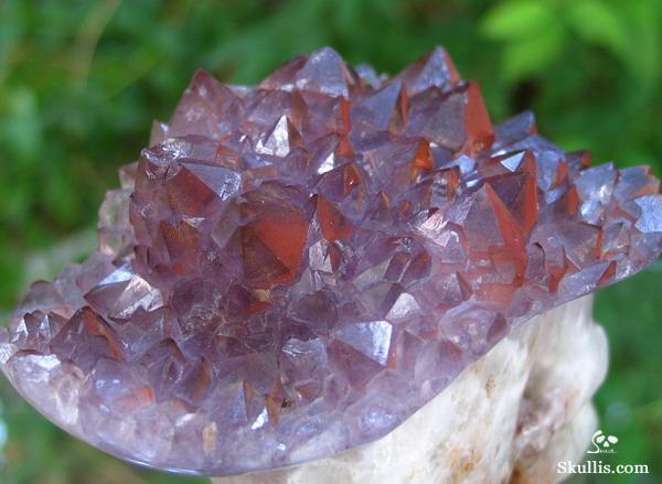 5.0" Amethyst Druse/Druze Carved Crystal Skull, Quartz 5.0" Amethyst Druse/Druze Carved Crystal Skull, Quartz