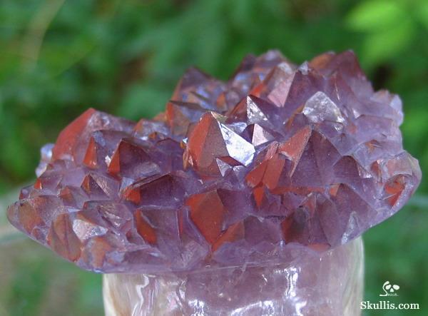 5.0" Amethyst Druse/Druze Carved Crystal Skull, Quartz 5.0" Amethyst Druse/Druze Carved Crystal Skull, Quartz