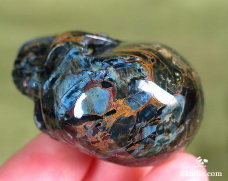 Recommend Unusual Hue, 1.6" Pietersite/petersite Carved Crystal Skull, Realistic Recommend Unusual Hue, 1.6" Pietersite/petersite Carved Crystal Skull, Realistic