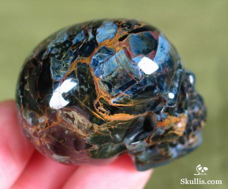 Recommend Unusual Hue, 1.6" Pietersite/petersite Carved Crystal Skull, Realistic Recommend Unusual Hue, 1.6" Pietersite/petersite Carved Crystal Skull, Realistic