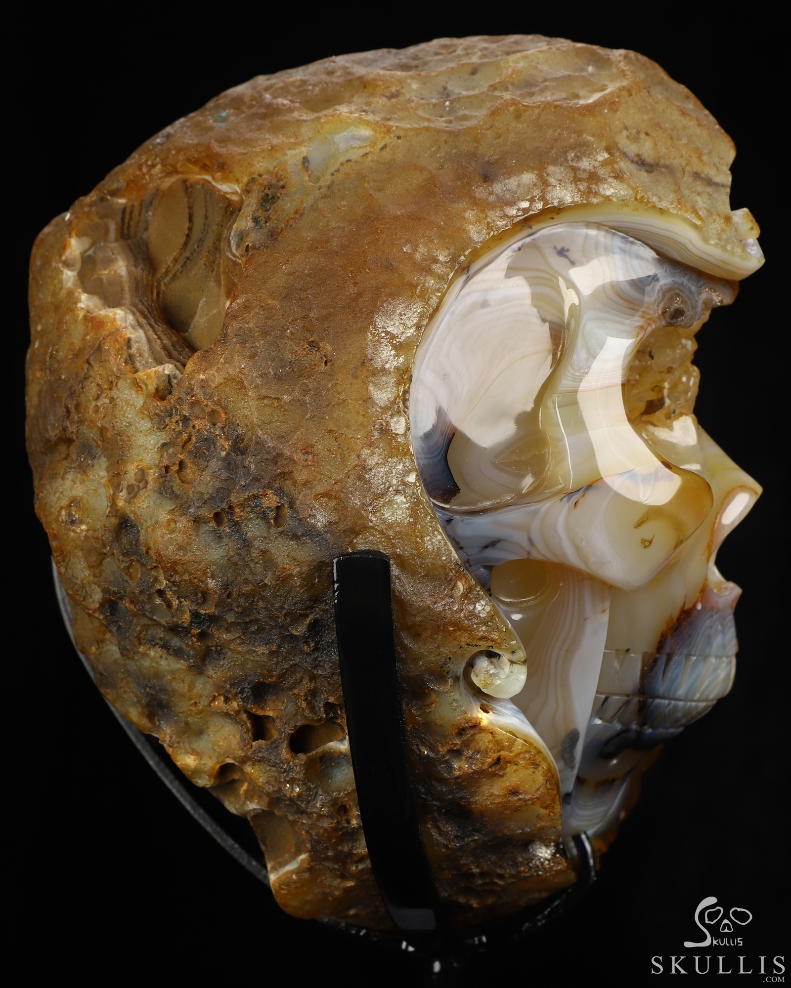 Sept 2, 2026 ACSAD (A Crystal Skull a Day) - Unfinished Dream - 6.7" Agate Geode Hand Carved Crystal Skull Fine Art Sculpture, Crystal Healing Sept 2, 2026 ACSAD (A Crystal Skull a Day) - Unfinished Dream - 6.7" Agate Geode Hand Carved Crystal Skull Fine Art Sculpture, Crystal Healing