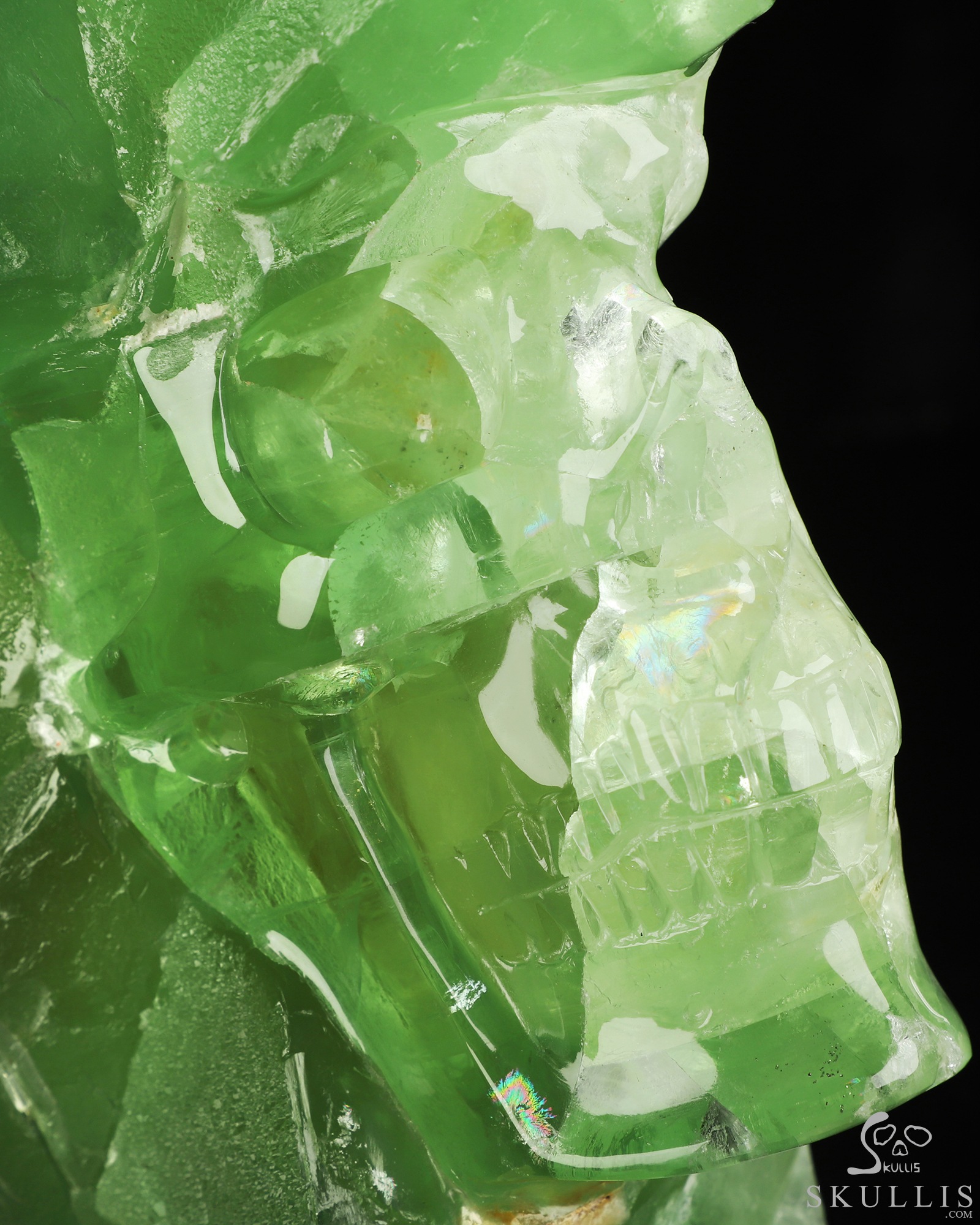 Oct 24, 2026 ACSAD (A Crystal Skull a Day) - Beneath the Green, a World - 11.6" Fluorite Hand Carved Crystal Skull Fine Art Sculpture, Crystal Healing Oct 24, 2026 ACSAD (A Crystal Skull a Day) - Beneath the Green, a World - 11.6" Fluorite Hand Carved Crystal Skull Fine Art Sculpture, Crystal Healing