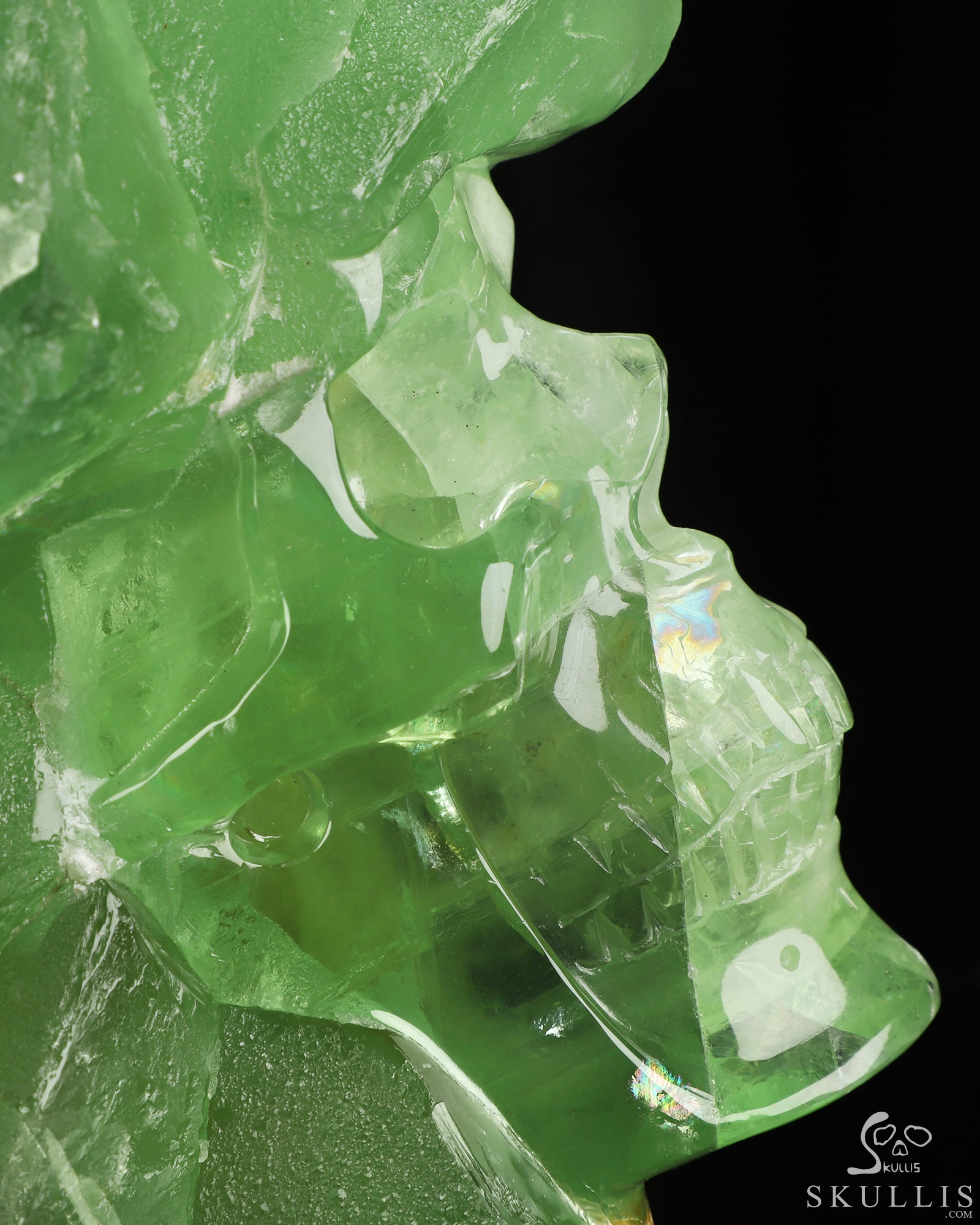 Oct 24, 2026 ACSAD (A Crystal Skull a Day) - Beneath the Green, a World - 11.6" Fluorite Hand Carved Crystal Skull Fine Art Sculpture, Crystal Healing Oct 24, 2026 ACSAD (A Crystal Skull a Day) - Beneath the Green, a World - 11.6" Fluorite Hand Carved Crystal Skull Fine Art Sculpture, Crystal Healing