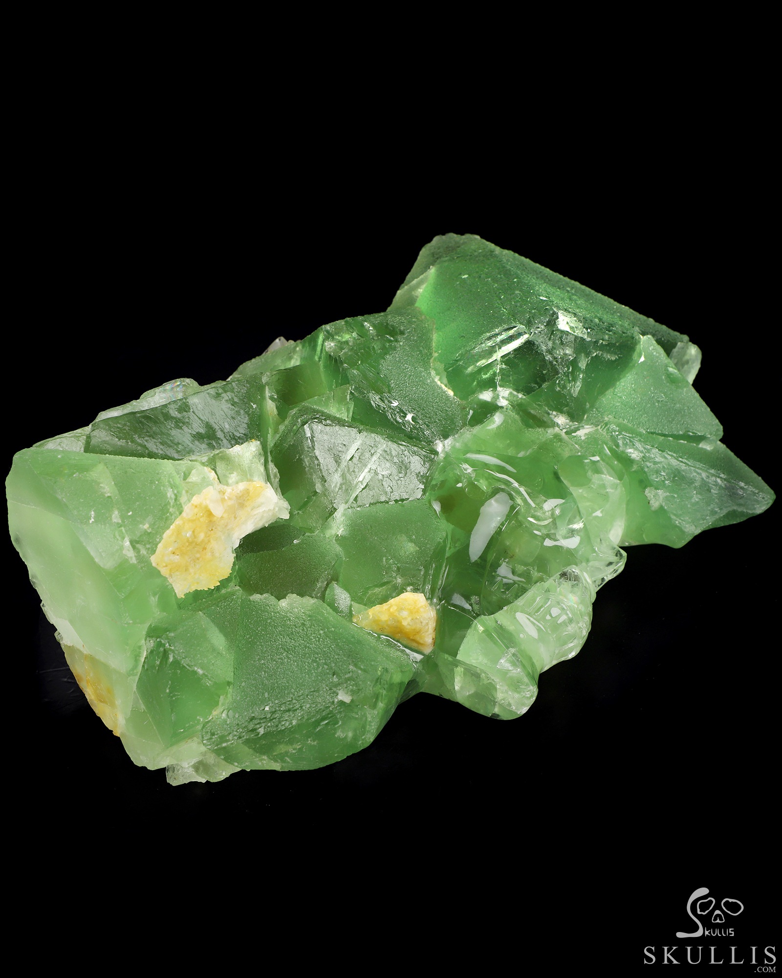 Oct 24, 2026 ACSAD (A Crystal Skull a Day) - Beneath the Green, a World - 11.6" Fluorite Hand Carved Crystal Skull Fine Art Sculpture, Crystal Healing Oct 24, 2026 ACSAD (A Crystal Skull a Day) - Beneath the Green, a World - 11.6" Fluorite Hand Carved Crystal Skull Fine Art Sculpture, Crystal Healing