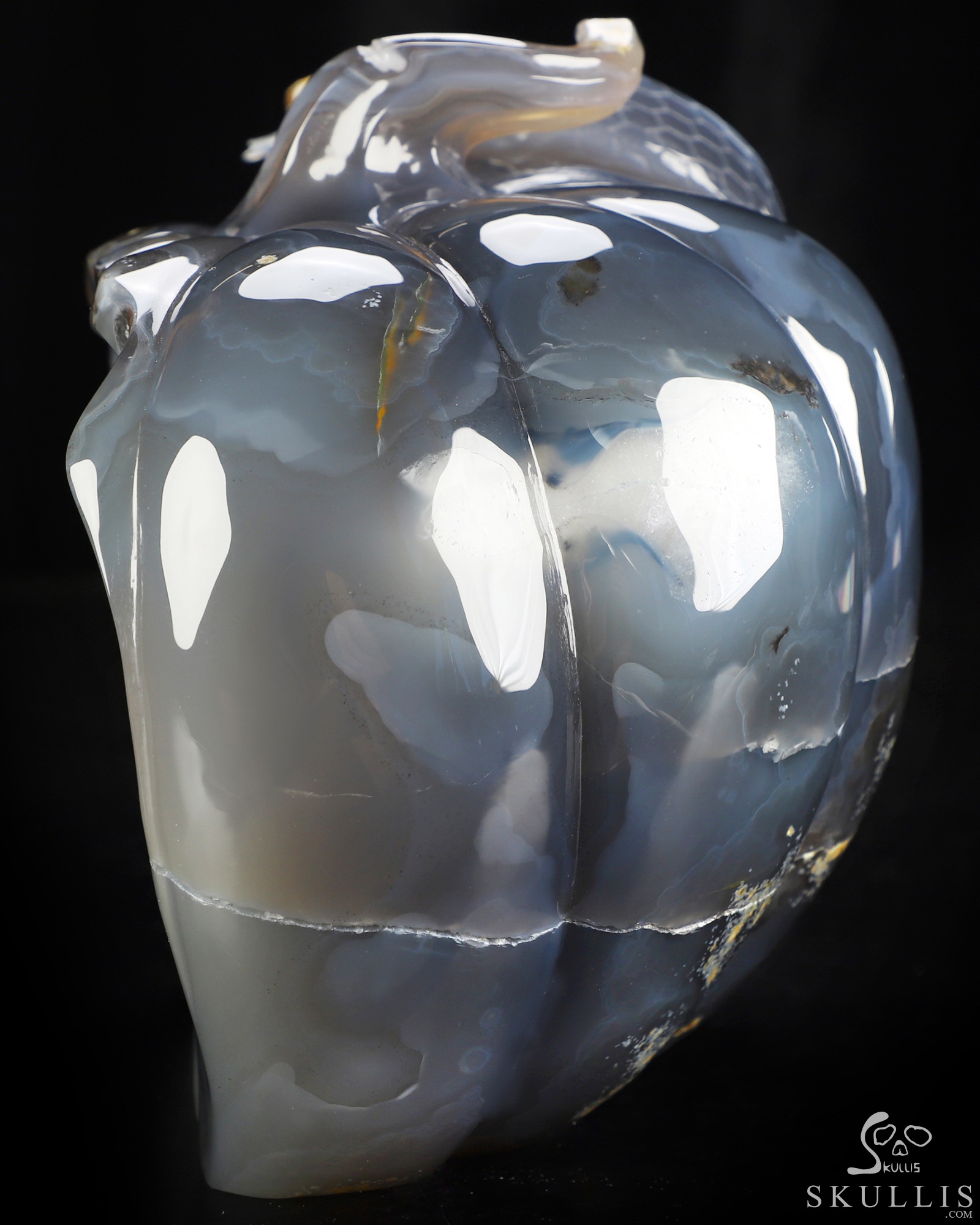 Sept 17, 2026 ACSAD (A Crystal Skull a Day) - The Crystal Hideaway - 6.7" Agate Geode Hand Carved Pumpkin & Crystal Skull Fine Art Sculpture, Crystal Healing Sept 17, 2026 ACSAD (A Crystal Skull a Day) - The Crystal Hideaway - 6.7" Agate Geode Hand Carved Pumpkin & Crystal Skull Fine Art Sculpture, Crystal Healing