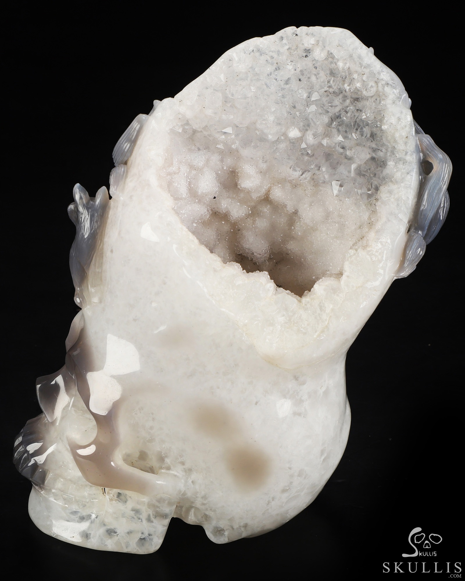Sept 16, 2026 ACSAD (A Crystal Skull a Day) - Where Dreams Grow Tails - 7.5" Agate Geode Hand Carved Twin Nine-Tailed Foxes & Crystal Skull Fine Art Sculpture, Crystal Healing Sept 16, 2026 ACSAD (A Crystal Skull a Day) - Where Dreams Grow Tails - 7.5" Agate Geode Hand Carved Twin Nine-Tailed Foxes & Crystal Skull Fine Art Sculpture, Crystal Healing