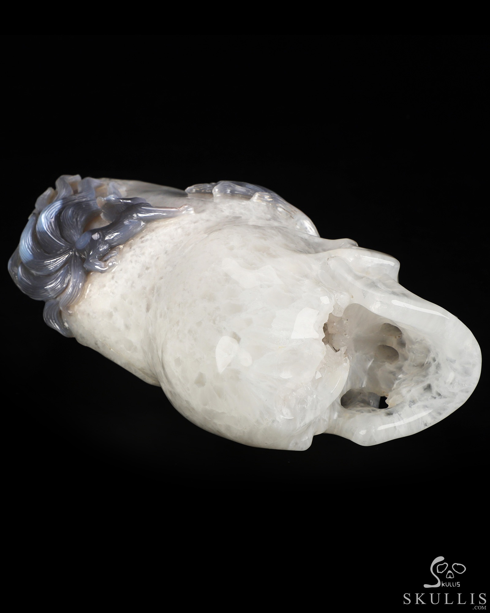 Sept 16, 2026 ACSAD (A Crystal Skull a Day) - Where Dreams Grow Tails - 7.5" Agate Geode Hand Carved Twin Nine-Tailed Foxes & Crystal Skull Fine Art Sculpture, Crystal Healing Sept 16, 2026 ACSAD (A Crystal Skull a Day) - Where Dreams Grow Tails - 7.5" Agate Geode Hand Carved Twin Nine-Tailed Foxes & Crystal Skull Fine Art Sculpture, Crystal Healing