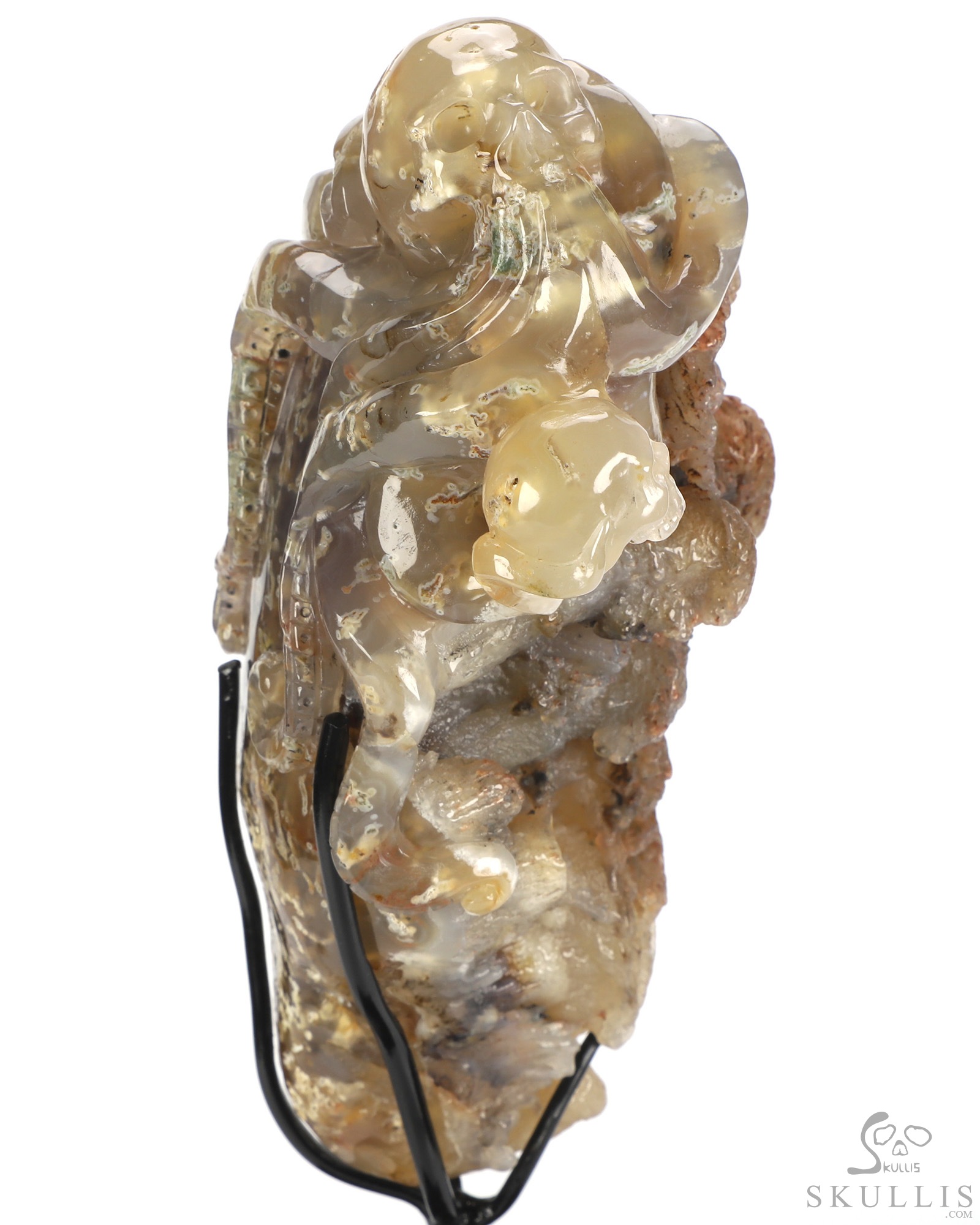 Oct 12, 2026 ACSAD (A Crystal Skull a Day) - No One Leaves Empty-Handed - 6.9" Agate Hand Carved Octopus & Crystal Skull Fine Art Sculpture, Crystal Healing Oct 12, 2026 ACSAD (A Crystal Skull a Day) - No One Leaves Empty-Handed - 6.9" Agate Hand Carved Octopus & Crystal Skull Fine Art Sculpture, Crystal Healing
