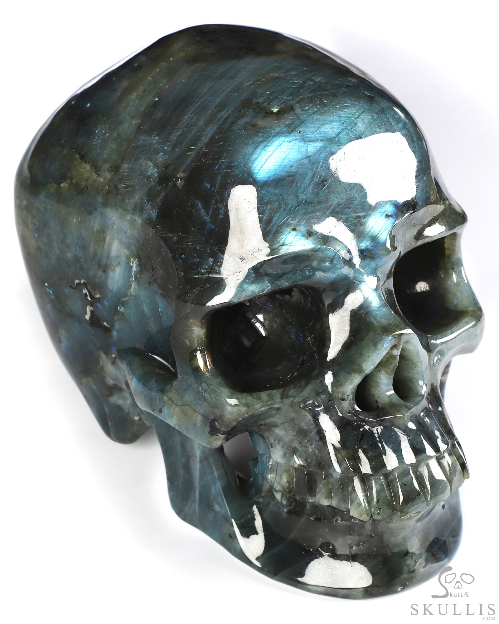 Oct 11, 2026 ACSAD (A Crystal Skull a Day) - Mute Button Initiated - 7.6" Labradorite Hand Carved Detachable Crystal Skull Sculpture, Crystal Healing Oct 11, 2026 ACSAD (A Crystal Skull a Day) - Mute Button Initiated - 7.6" Labradorite Hand Carved Detachable Crystal Skull Sculpture, Crystal Healing
