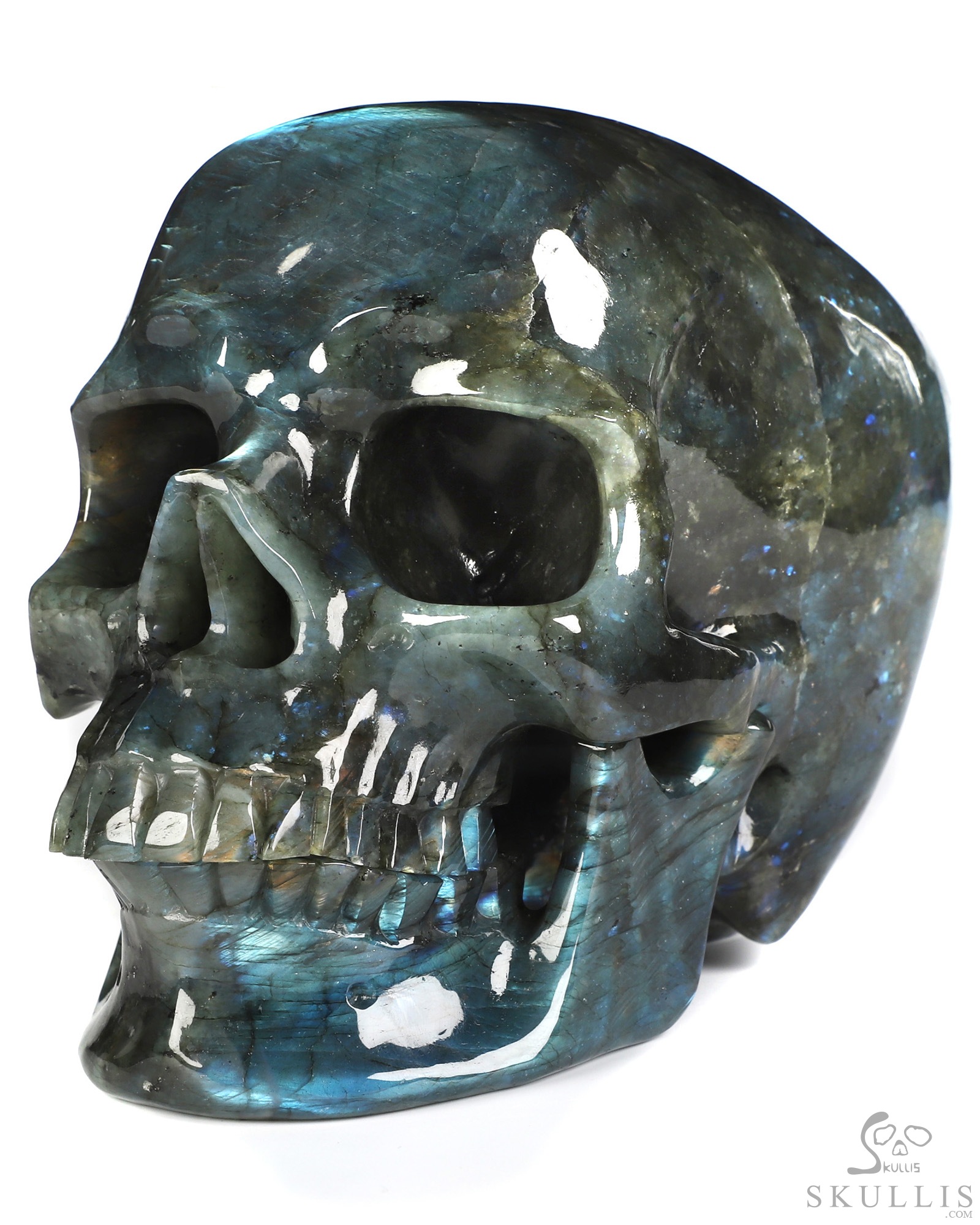 Oct 11, 2026 ACSAD (A Crystal Skull a Day) - Mute Button Initiated - 7.6" Labradorite Hand Carved Detachable Crystal Skull Sculpture, Crystal Healing Oct 11, 2026 ACSAD (A Crystal Skull a Day) - Mute Button Initiated - 7.6" Labradorite Hand Carved Detachable Crystal Skull Sculpture, Crystal Healing