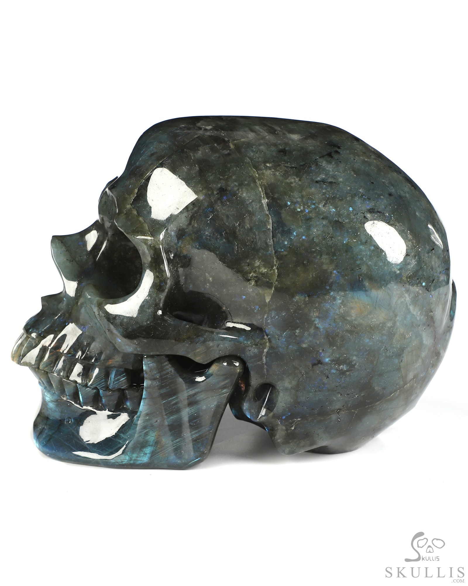 Oct 11, 2026 ACSAD (A Crystal Skull a Day) - Mute Button Initiated - 7.6" Labradorite Hand Carved Detachable Crystal Skull Sculpture, Crystal Healing Oct 11, 2026 ACSAD (A Crystal Skull a Day) - Mute Button Initiated - 7.6" Labradorite Hand Carved Detachable Crystal Skull Sculpture, Crystal Healing