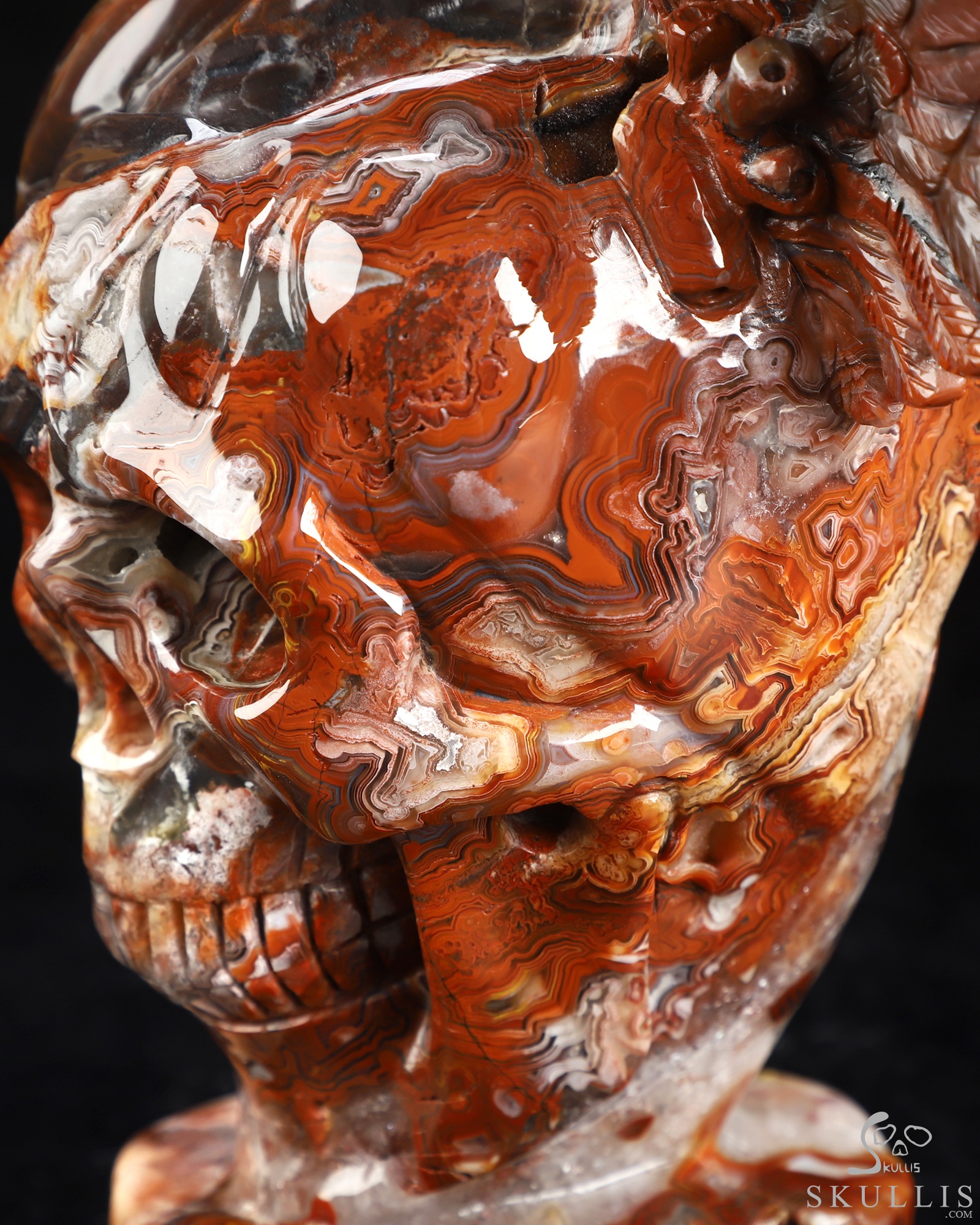 Oct 15, 2026 ACSAD (A Crystal Skull a Day) - The Heart Takes Flight - Gemstone 8.3" Hand Carved Red Crazy Lace Agate Winged Anatomical Heart Crystal Skull Fine Art Sculpture, Crystal Healing Oct 15, 2026 ACSAD (A Crystal Skull a Day) - The Heart Takes Flight - Gemstone 8.3" Hand Carved Red Crazy Lace Agate Winged Anatomical Heart Crystal Skull Fine Art Sculpture, Crystal Healing