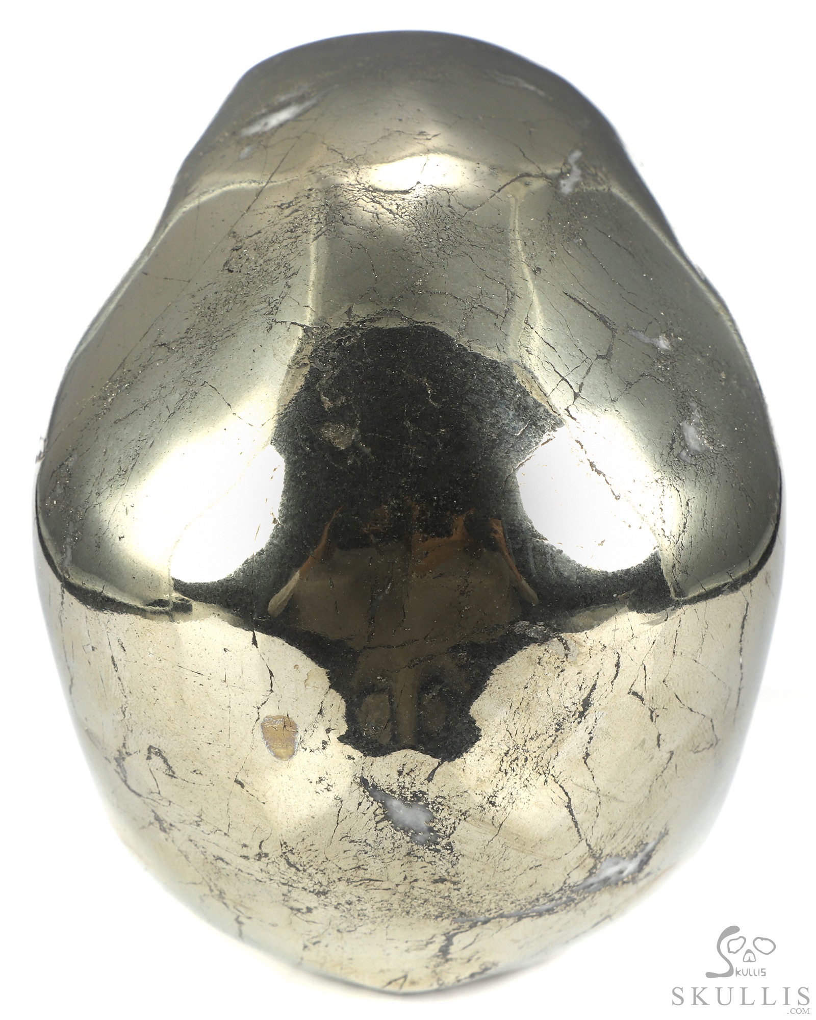 5.0" Pyrite Hand Carved Crystal Skull, Super Realistic, Crystal Healing 5.0" Pyrite Hand Carved Crystal Skull, Super Realistic, Crystal Healing