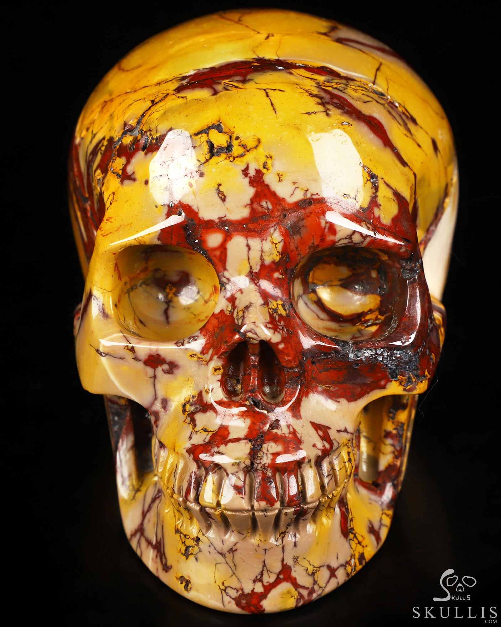 3.9" Mookaite Jasper Hand Carved Crystal Skull, Realistic, Crystal Healing 3.9" Mookaite Jasper Hand Carved Crystal Skull, Realistic, Crystal Healing