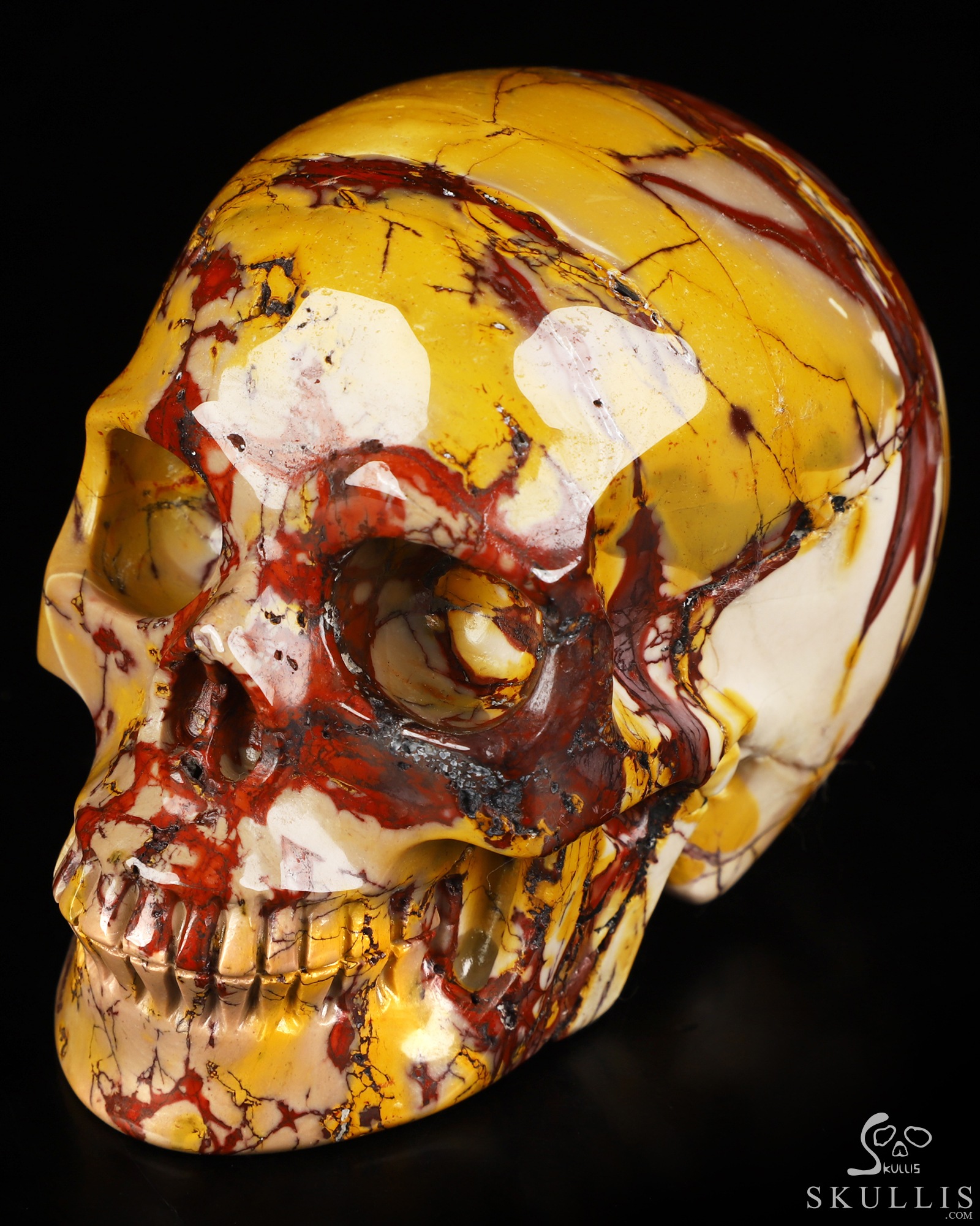 3.9" Mookaite Jasper Hand Carved Crystal Skull, Realistic, Crystal Healing 3.9" Mookaite Jasper Hand Carved Crystal Skull, Realistic, Crystal Healing